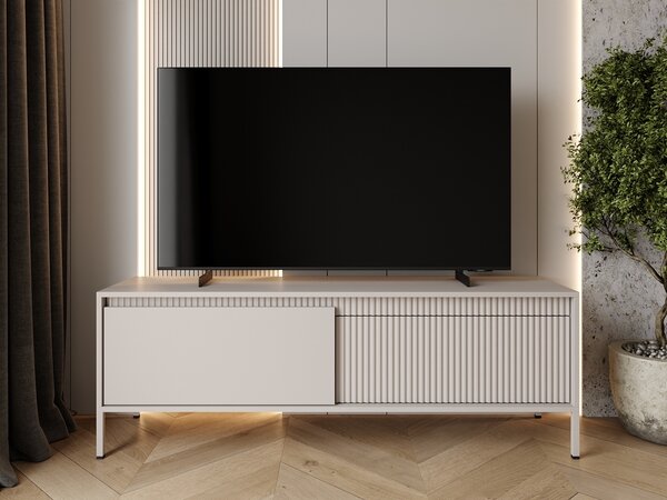 Szafka pod telewizor z drzwiczkami 153 cm Sorano Beżowa