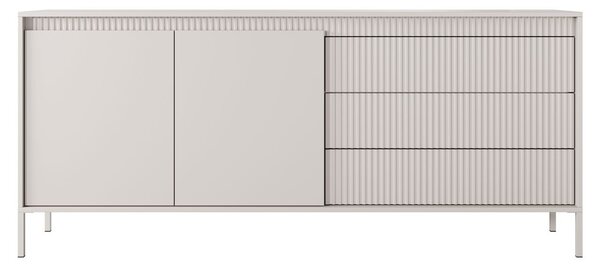 Komoda z drzwiami i szufladami 187 cm Sorano Beżowa
