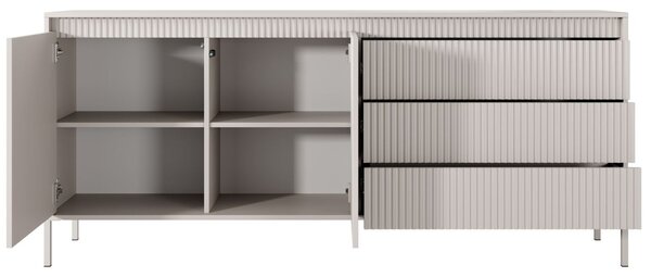 Komoda z drzwiami i szufladami 187 cm Sorano Beżowa