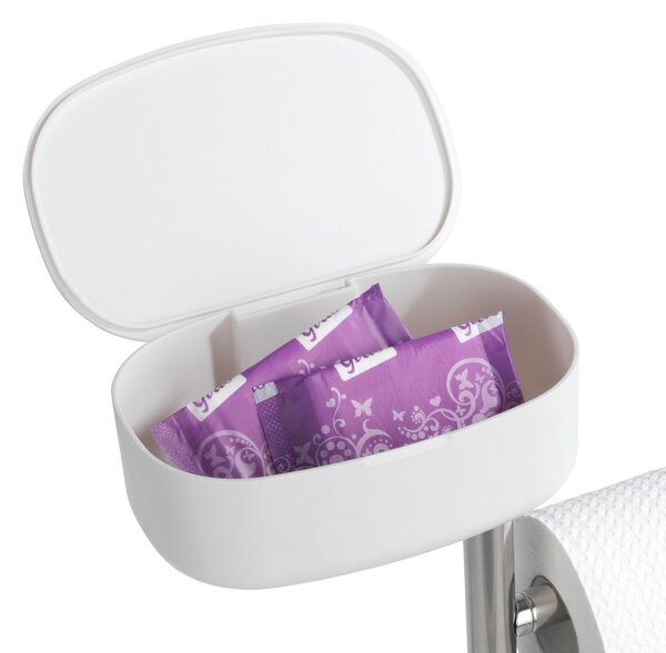 Stojak na papier i szczotkę wc z półką i koszem RIVAZZA, 4w1, WENKO