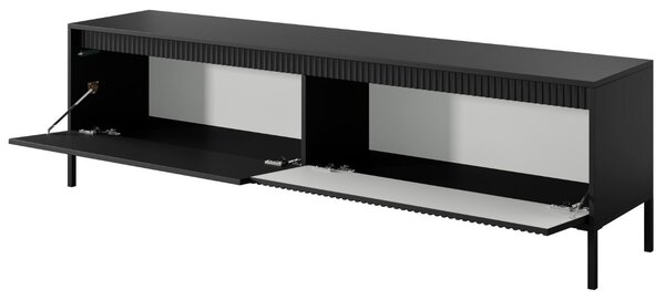 Szafka pod telewizor z drzwiczkami 187 cm Sorano Czarna