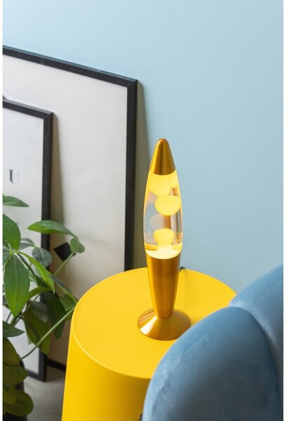 Żółta szklana lampa lawa (wysokość 35,5 cm) Funky Rocket Lava – Leitmotiv