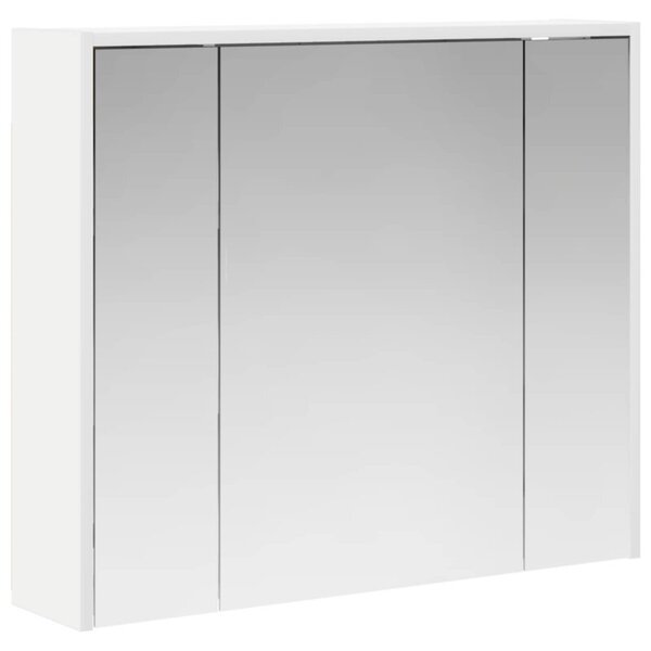 Szafka z lustrem do łazienki biały 73,5 x 16 x 62,5 cm