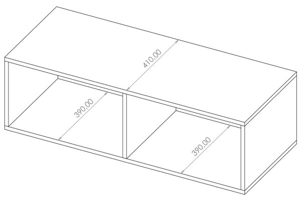 Szafka pod telewizor z drzwiczkami 100 cm Kioto Biały