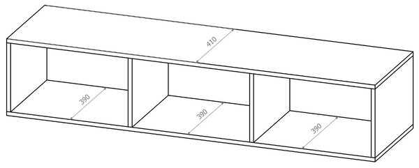 Szafka pod telewizor z drzwiczkami 150 cm Kioto Biała