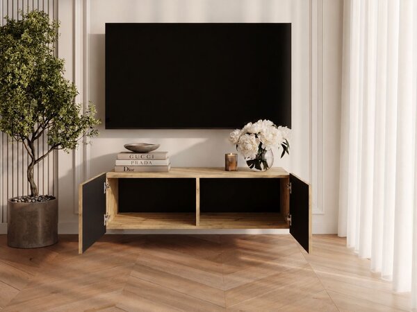 Szafka pod telewizor z drzwiczkami 100 cm Kioto Dąb Artisan
