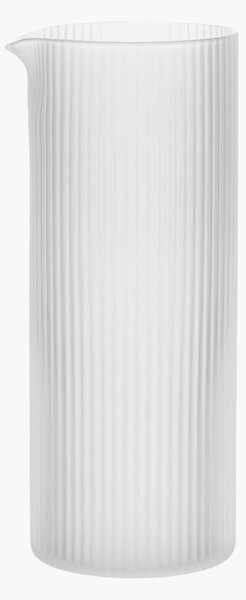 Karafka ze szkła dmuchanego Ripple, z wytłoczonym wzorem, 400 ml