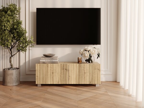 Szafka pod telewizor z drzwiczkami 100 cm Kioto Dąb Artisan