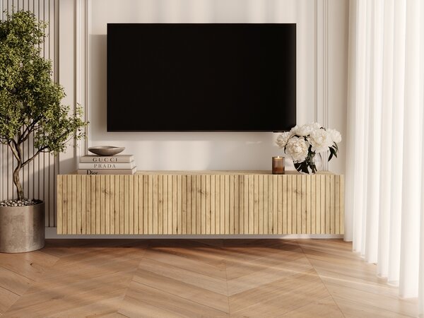 Szafka pod telewizor z drzwiczkami 150 cm Kioto Dąb Artisan