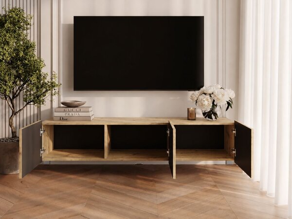 Szafka pod telewizor z drzwiczkami 150 cm Kioto Dąb Artisan
