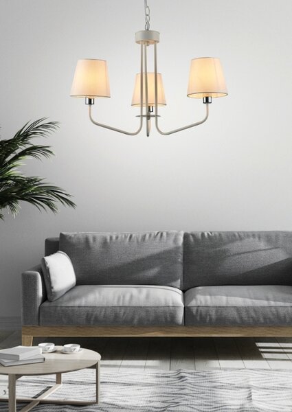 Biała lampa wisząca - K308 K1-G20