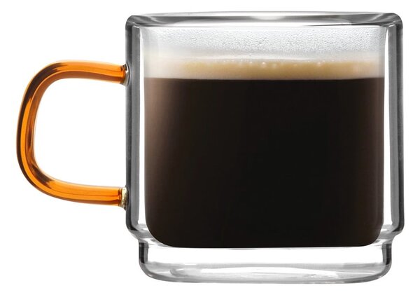 Szklane kubki na espresso zestaw 2 szt. 80 ml Amber – Vialli Design