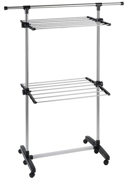 Suszarka na pranie ze stali nierdzewnej, 77-120 cm