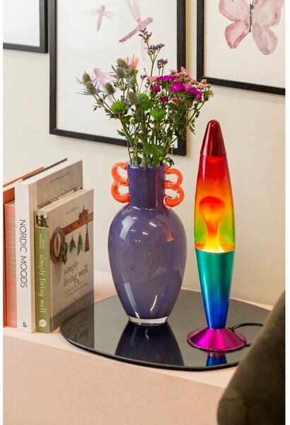 Zielona szklana lampa lawa (wysokość 41,5 cm) Rainbow Rocket Lava – Leitmotiv