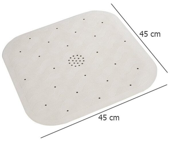 Antypoślizgowa mata do brodzika NATUAL RUBBER, 45 x 45 cm