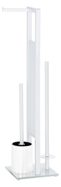 Stojak na papier toaletowy i szczotkę do WC, RIVALTA WHITE - 3 w 1 , WENKO