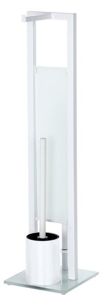 Stojak na papier toaletowy i szczotkę do WC, RIVALTA WHITE - 3 w 1 , WENKO
