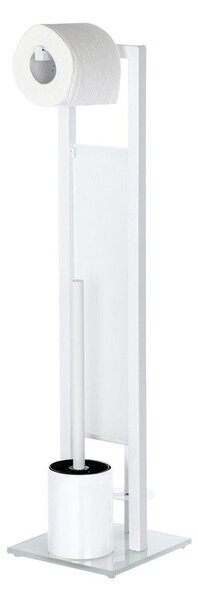Stojak na papier toaletowy i szczotkę do WC, RIVALTA WHITE - 3 w 1 , WENKO