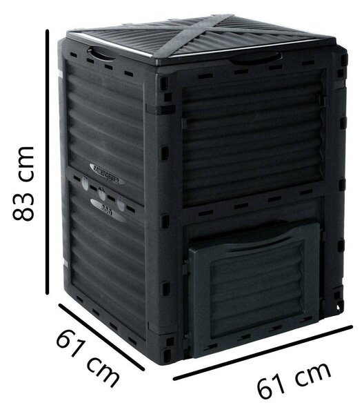 Kompostownik ogrodowy, zamknięty - 300 l