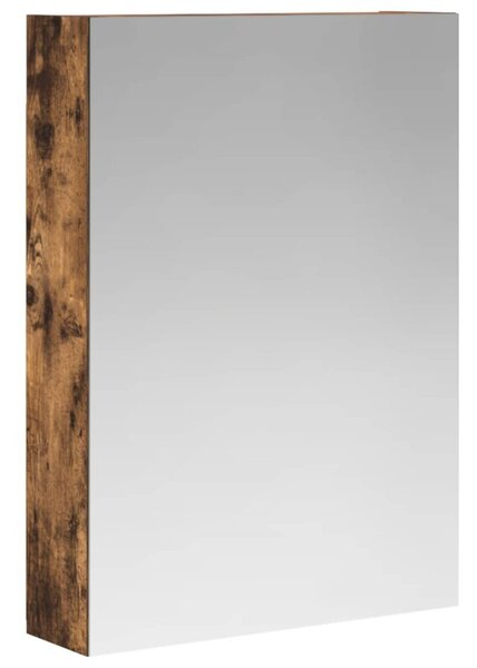 Szafka z lustrem do łazienki dąb wędzony 50 x 14,5 x 70 cm
