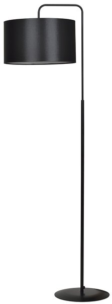 TRAPO LP1 BLACK / BLACK 570/1 lampa podłogowa czarna duży czarny abażur