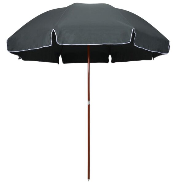 Parasol ogrodowy na stalowym słupku, 300 cm, antracytowy