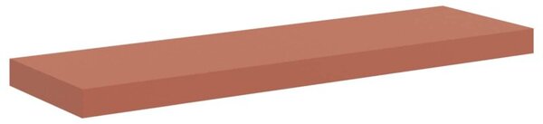 Czerwona półka na ścianę z materiału drewnopochodnego, nowoczesny design, 80 x 23,5 x 4 cm