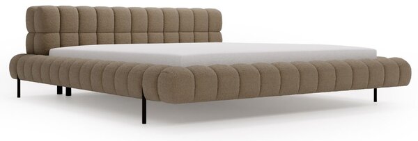 Łóżko tapicerowane ze stelażem 120x200 Imagine Brązowe