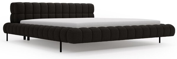 Łóżko tapicerowane ze stelażem 120x200 Imagine Czarne