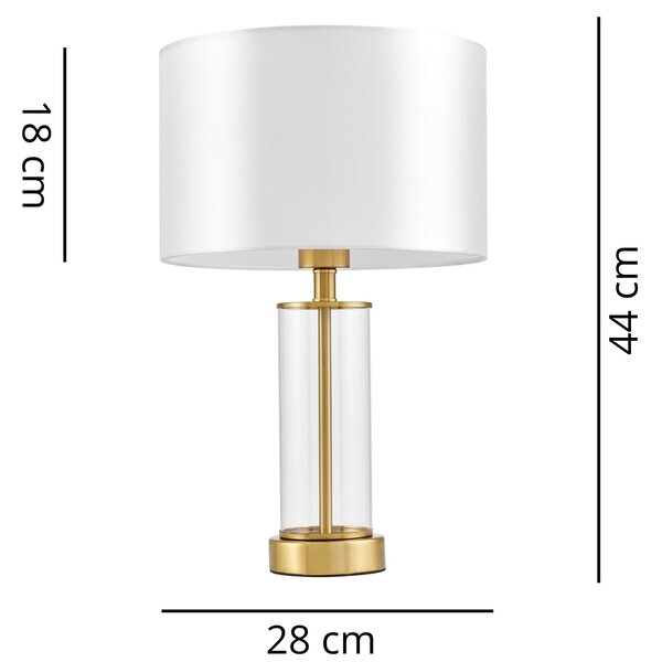 NOWOCZESNA LAMPA NOCNA MOSIĘŻNA LEONA