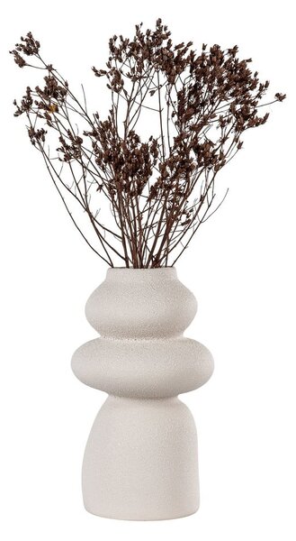 Kremowy kamionkowy wazon (wysokość 26,5 cm) – House Nordic