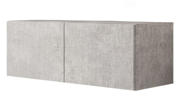 Wisząca szafka RTV pod telewizor z drzwiczkami 100 cm Nodoo Beton