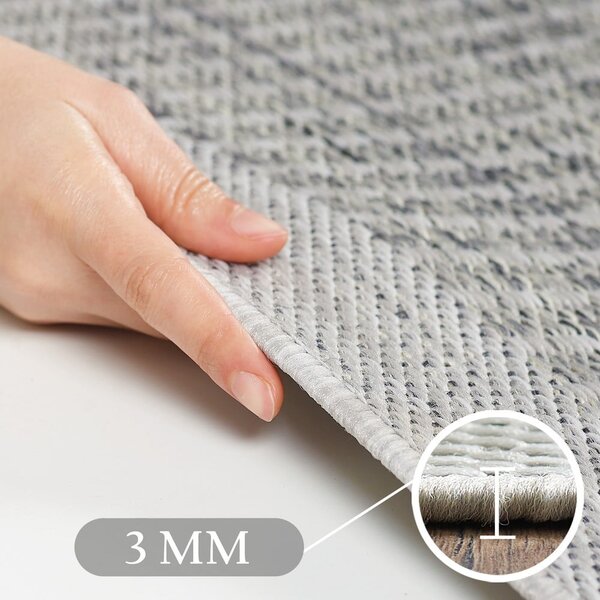 Szary okrągły dywan odpowiedni na zewnątrz ø 120 cm Giza – Ayyildiz Carpets