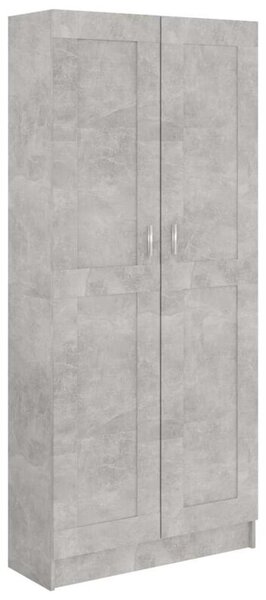 Szafka na książki, szarość betonu, 82,5x30,5x185,5 cm, płyta