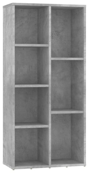 Regał na książki, betonowa szarość, 50x25x106 cm