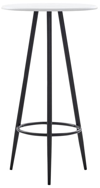 Stolik barowy, biały, 60 x 107,5 cm, mdf