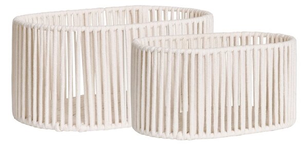 Tekstylne koszyki zestaw 2 szt. 38x25,5x18 cm Arese – House Nordic