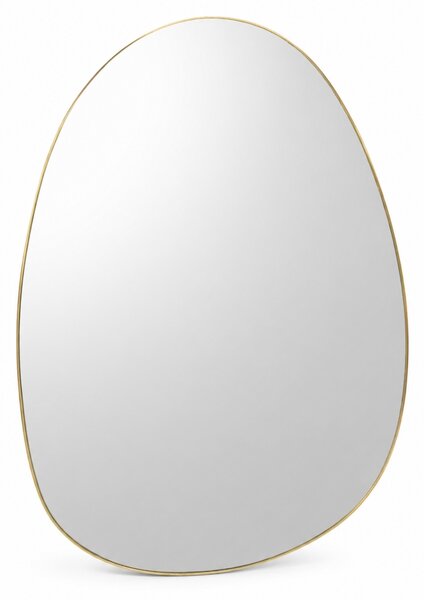 Lustro dekoracyjne KALY 75 x 55 cm, asymetryczne, złota rama