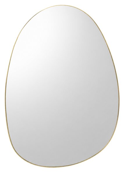 Lustro dekoracyjne KALY 75 x 55 cm, asymetryczne, złota rama