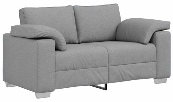 Sofa jasnoszary 160 x 77 x 82 cm tkanina