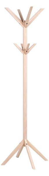 Wieszak z litego drewna dębowego w jasnym naturalnym kolorze ø 59x178 cm Confetti – Rowico