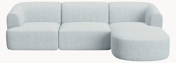 Narożna sofa modułowa z szenilu Campi (4-osobowa)