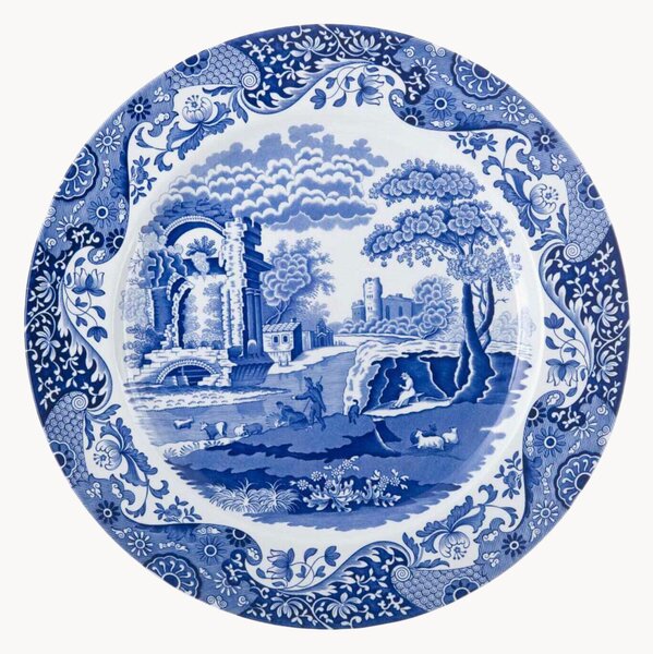 Półmisek z kamionki Blue Italian, Ø 30 cm