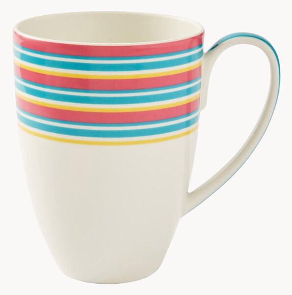 Komplet kubków z porcelany Calypso Stripe, 4 elem