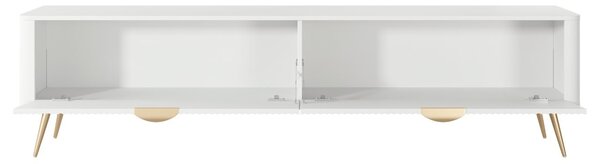 Szafka pod telewizor z drzwiczkami 200 cm Latina Biała