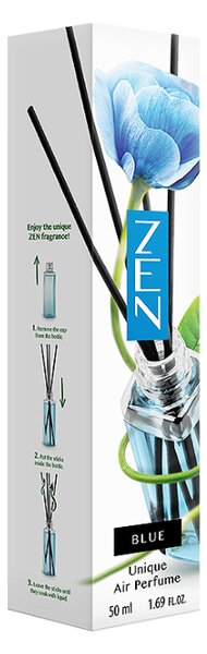 Aromatyczny dyfuzor patyczkowy ZEN BLUE 50 ml