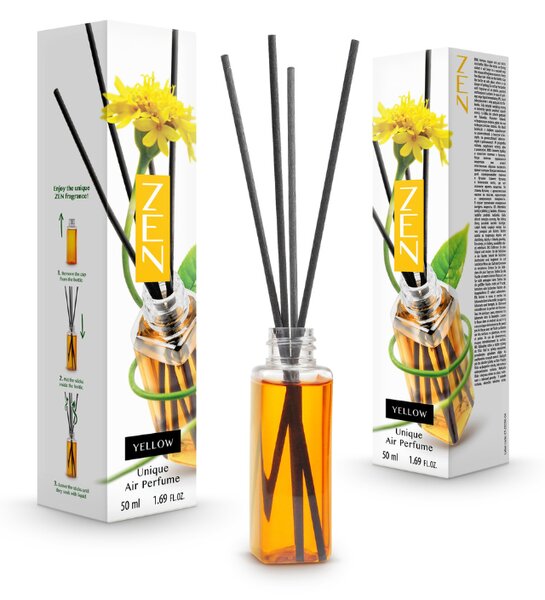 Pałeczkowy dyfuzor zapachowy ZEN YELLOW 50 ml