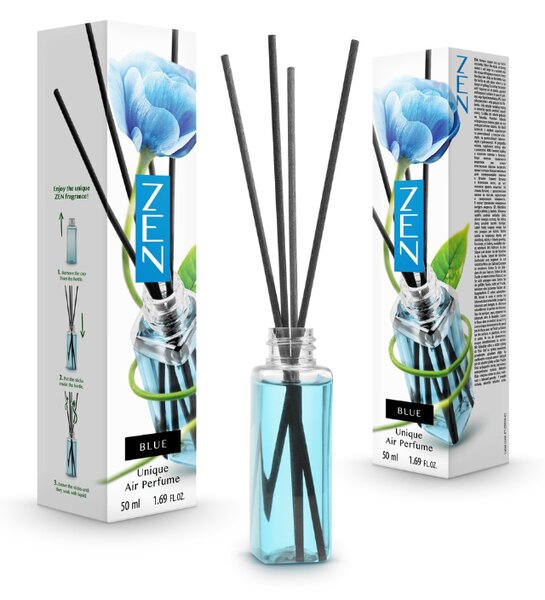 Aromatyczny dyfuzor patyczkowy ZEN BLUE 50 ml