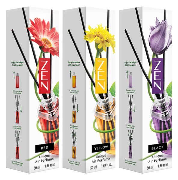 Aromatyczny dyfuzor patyczkowy ZEN RED 50 ml