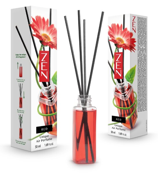 Aromatyczny dyfuzor patyczkowy ZEN RED 50 ml